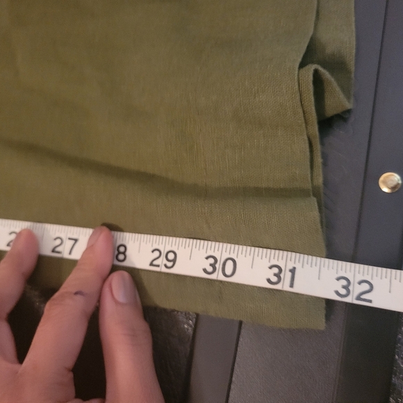 Love tree  linen cotton blend casual pants in olive sz M - Picture 7 of 9